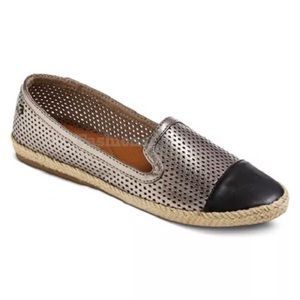 Mad Love Silver and Black Espadrilles